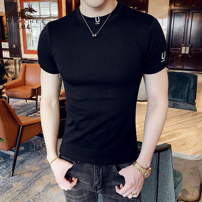 Black T Shirt for Men Plain Cl - Summer Clothing Wholesale review and price