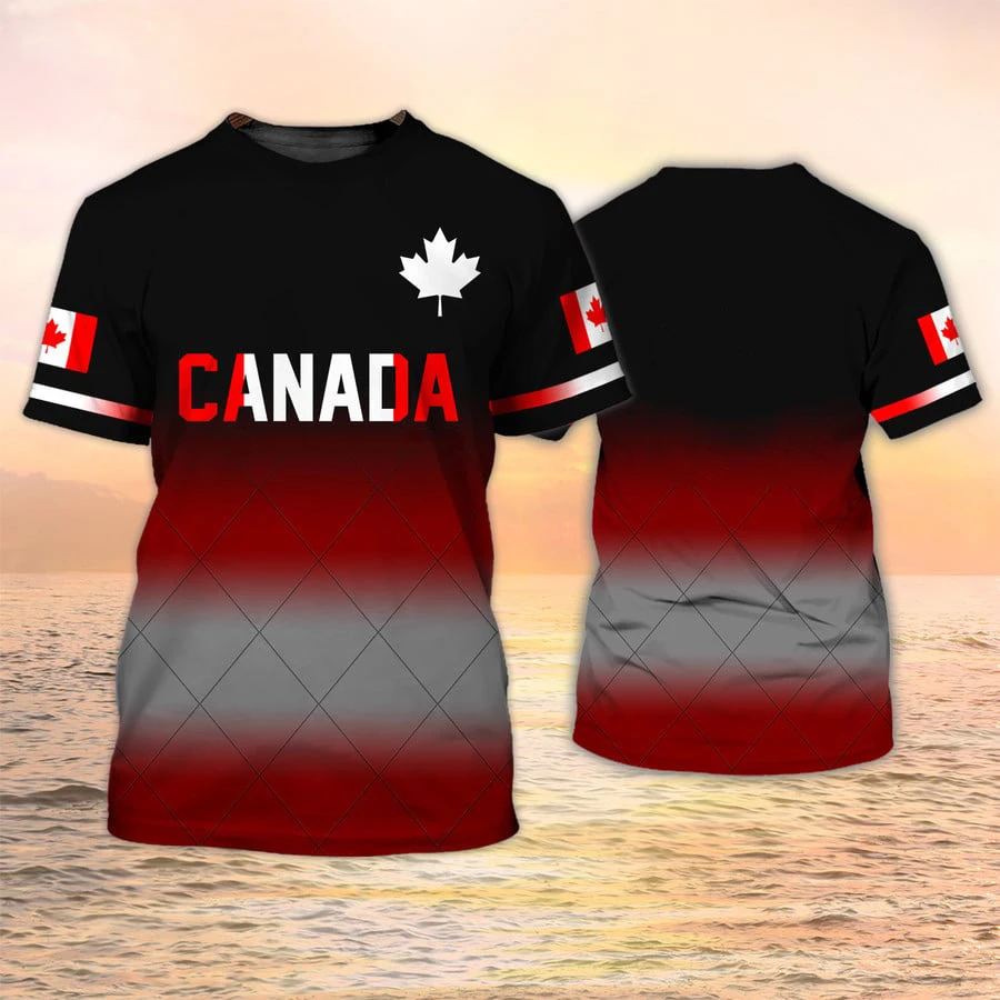Canada Flag 3D Print T-Shirts  - Summer Clothing Women Canada review and price